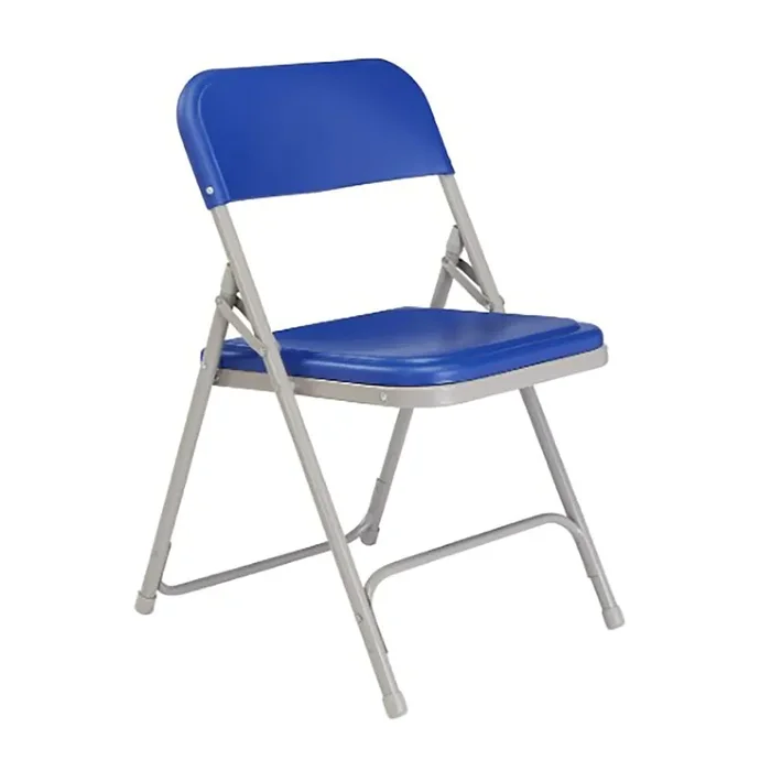 National Public Seating 805 Blue Folding Plastic Chair – 4 / CS