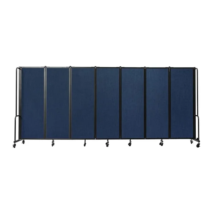 National Public Seating RDX6-7PT04 Blue 7-Section 6‘ Room Divider