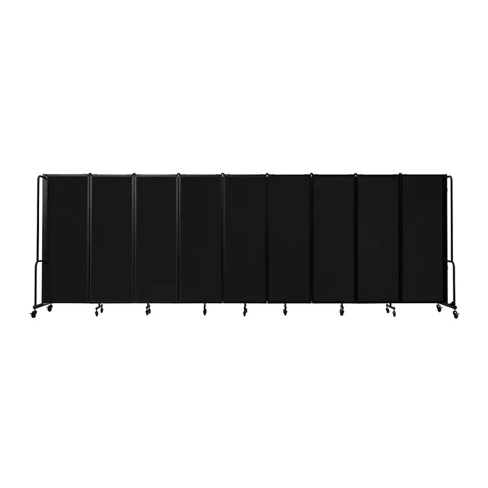 National Public Seating RDX6-9PT10 Black 9-Section 6‘ Room Divider