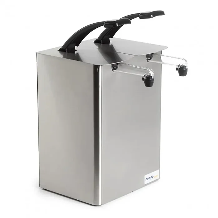 Nemco 10962 S/S Double Condiment Pump for 1.5 Gallon Pouch