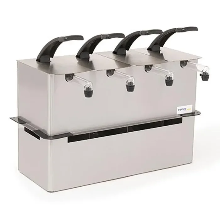 Nemco 10969 Quadruple Drop-In Condiment Dispenser for Pouch