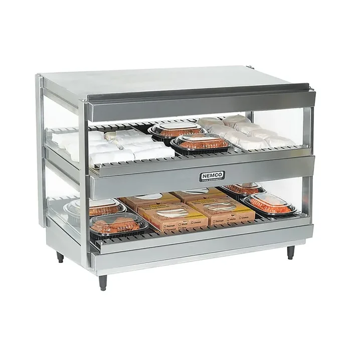 Nemco 6480-18S S/S 18″ Slanted Heated Shelf Merchandiser