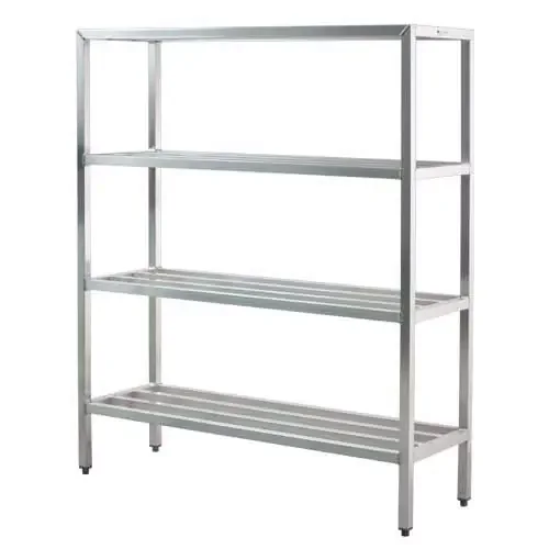 New Age 1062 Aluminum 72 x 20 x 48″ Bar Style 4-Shelf Unit