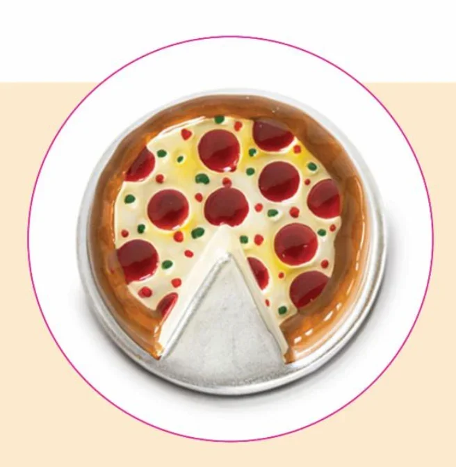 Nora Fleming – slice, slice, baby! (pizza) A414