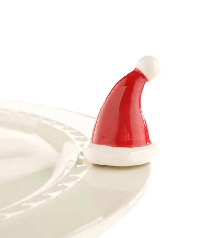 Nora Fleming Mini: Santa Hat Santa Stops Here
