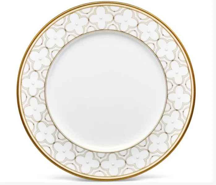 Noritake Trefolio Gold Dinner Plate, 11″