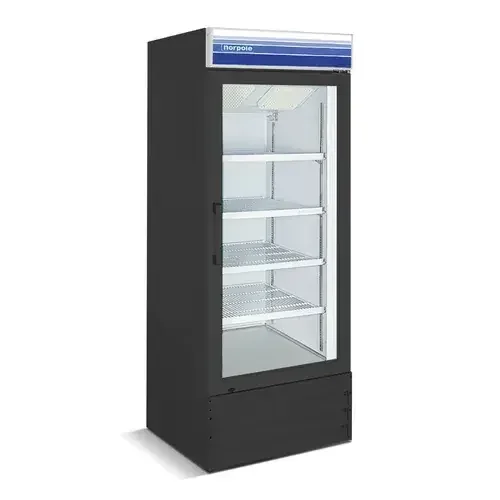 Norpole NPGF1-S13B 27.00‘‘ 13 cu.ft 1 Section Black Glass Door Merchandiser Freezer