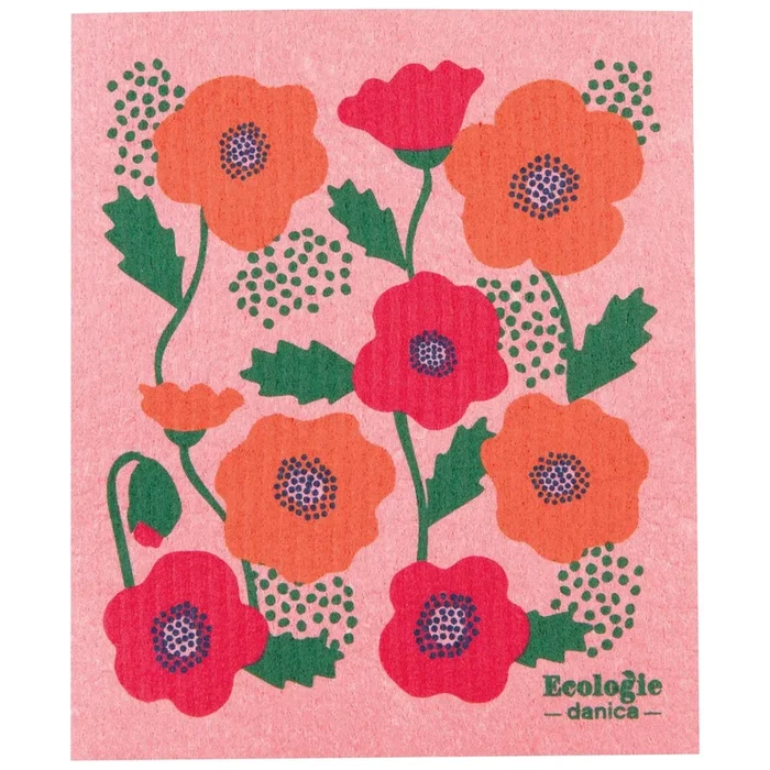 Now Designs Swedish Dish Cloth Poppy