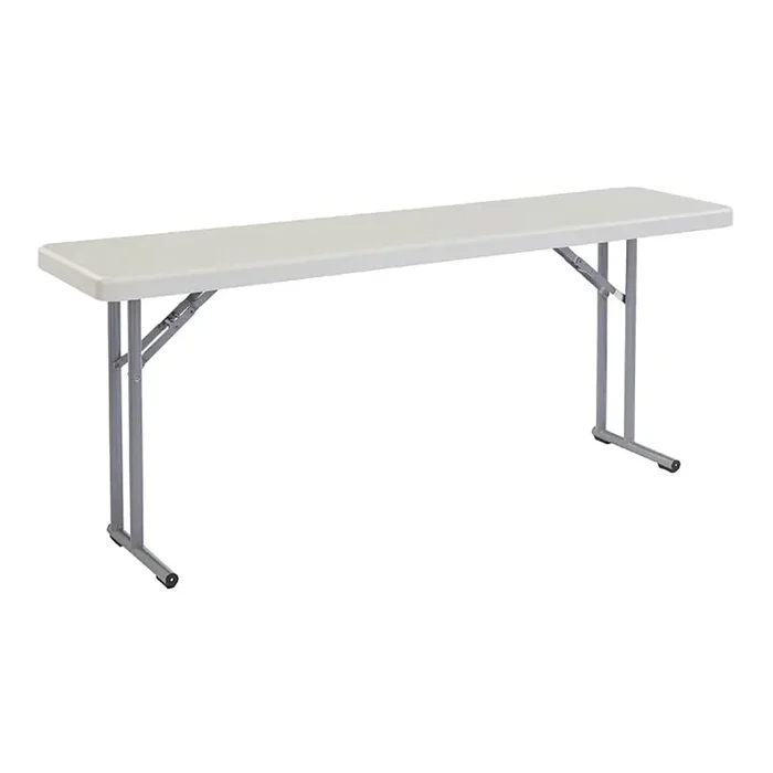 NPS BT1872 Speckled Gray Heavy Duty 18″ x 72″ Folding Table