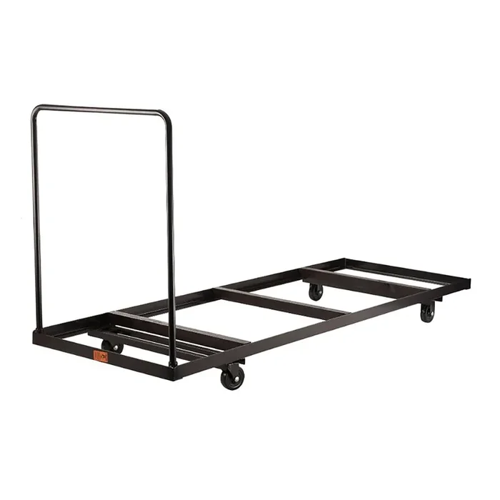 NPS DY-3096 Brown 90.25 In. Folding Table Dolly for Horizontal Storage