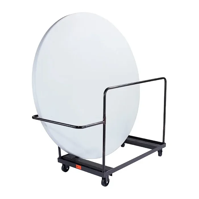 NPS DY-71R 71&qout; Round Folding Table Dolly for Vertical Storage