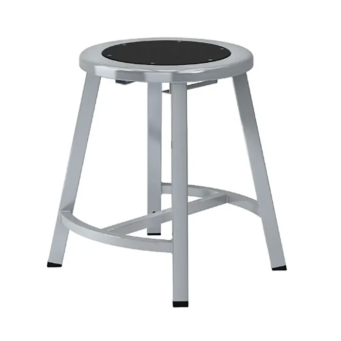 NPS TTSG18-S10 Grey Frame 18″ Stool with Black Seat – 2 / CS
