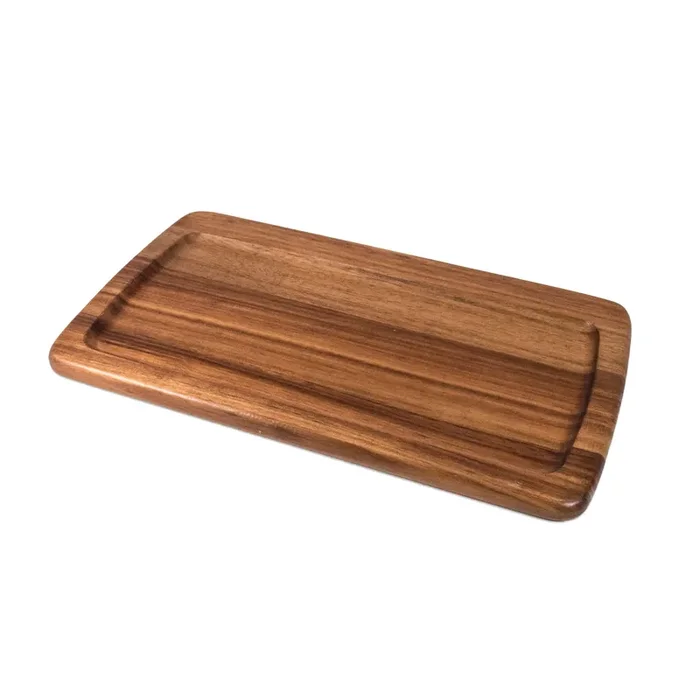 On The Table 122DK Dark Acacia Wood 14″ x 8″ Serving Board