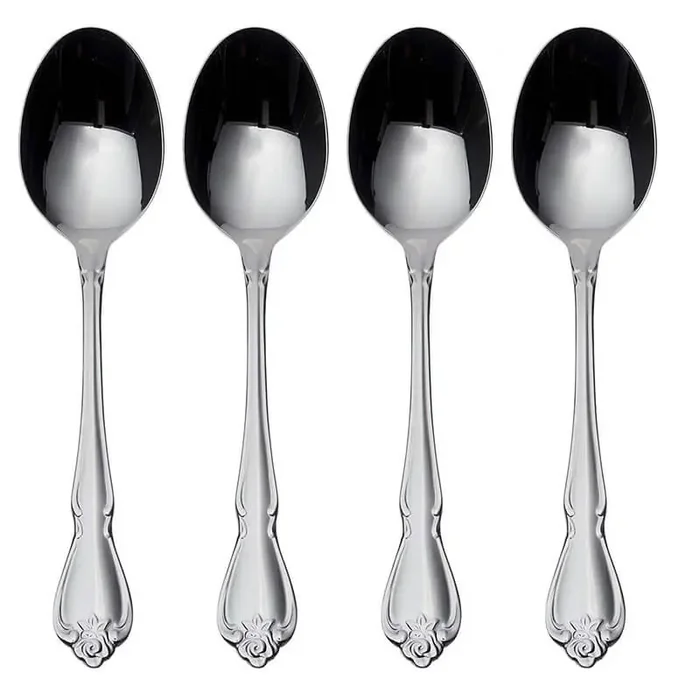 Oneida True Rose Dinner Spoons (Set of 4)