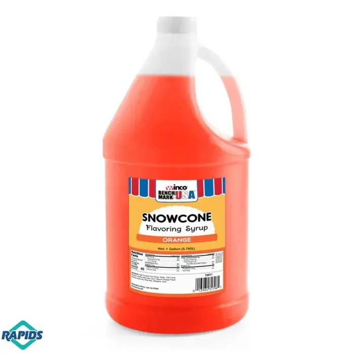 Orange Snow Cone Syrup Flavoring (1 Gallon)