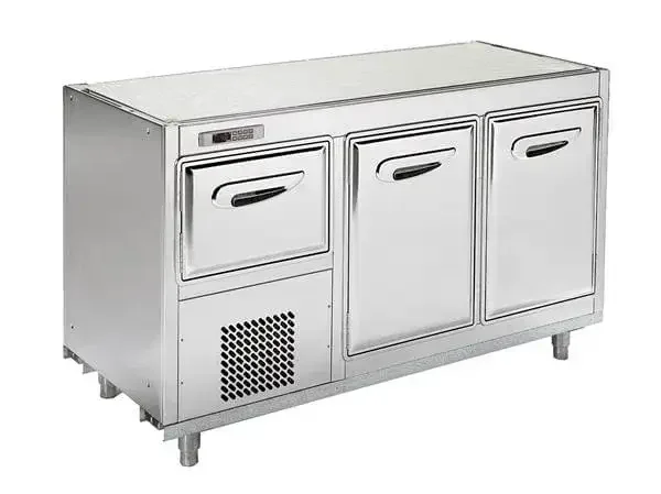 Oscartek REFRIGERATED COUNTERS RC3000TB 118.11‘‘ 5 Door Worktop Refrigerator with Front Breathing Compressor –