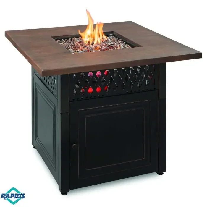 Outdoor Dual Heat Fire Pit / Patio Table LP Gas