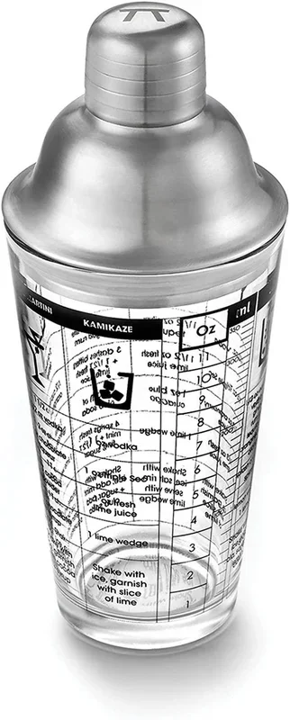 Outset Cocktail Shaker – Glass/Stainless Steel