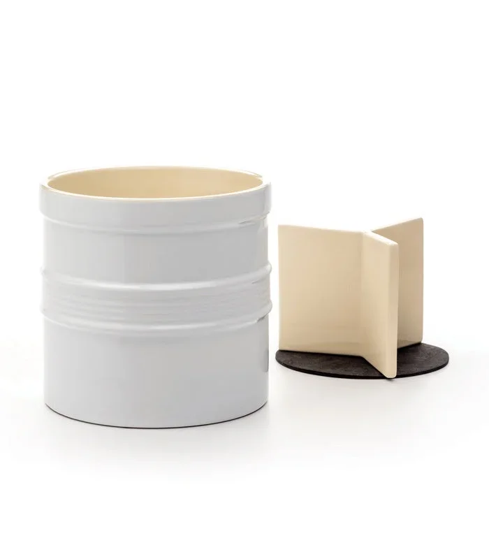 Oversized Tool Crock – White