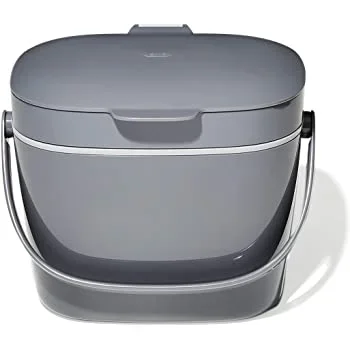 OXO Easy-Clean Compost Bin, 1.75 gal, Charcoal