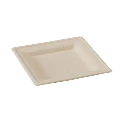 PacknWood 210APU2626ABR Square Brown Sugarcane Plate