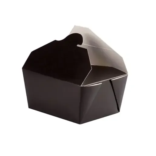 PacknWood 210BIO1N Black Meal Box