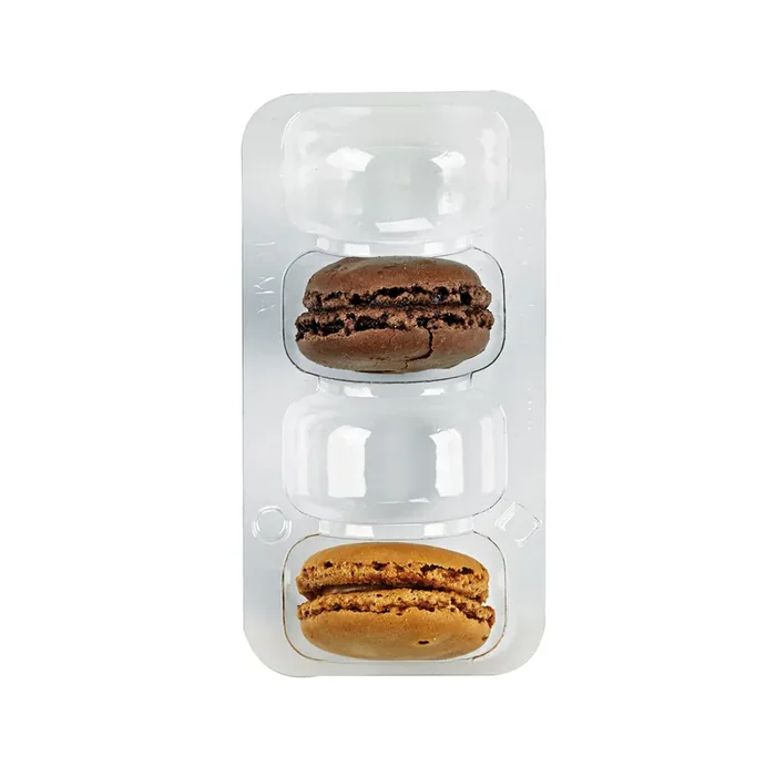 PackNWood 210MACLONG4 Clr 4 Macaron Insert w/ Clip Closure – 250 / CS