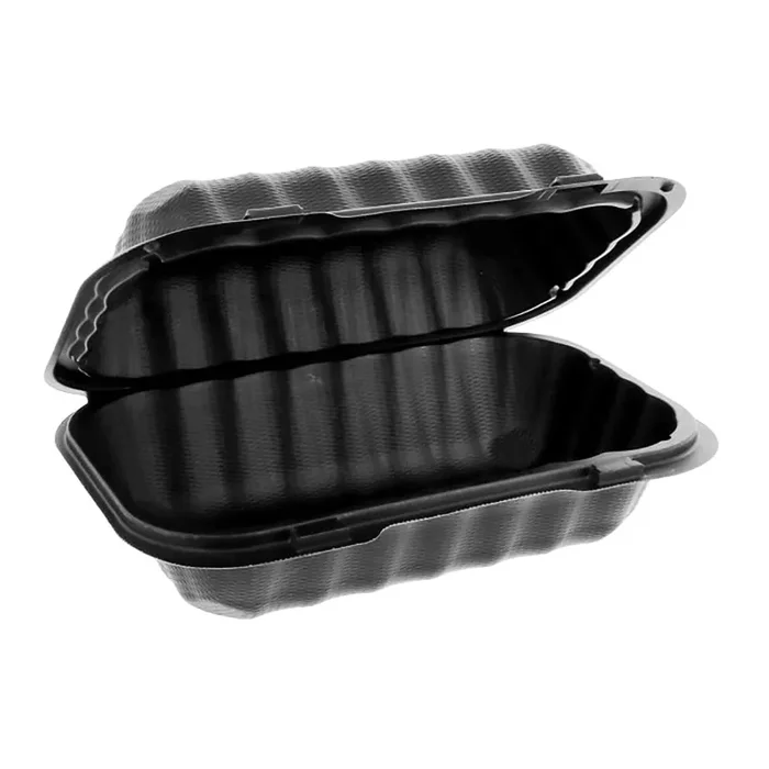 Pactiv YCNB809610000 Black Hinged 9″ x 6″ x 3″ Container – 270 / CS