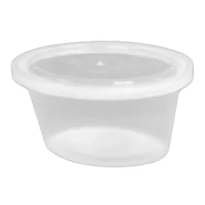 Pactiv YE502 Ellipso™ 2 Oz Clear Portion Cup w/ Lid – 1000 / CS