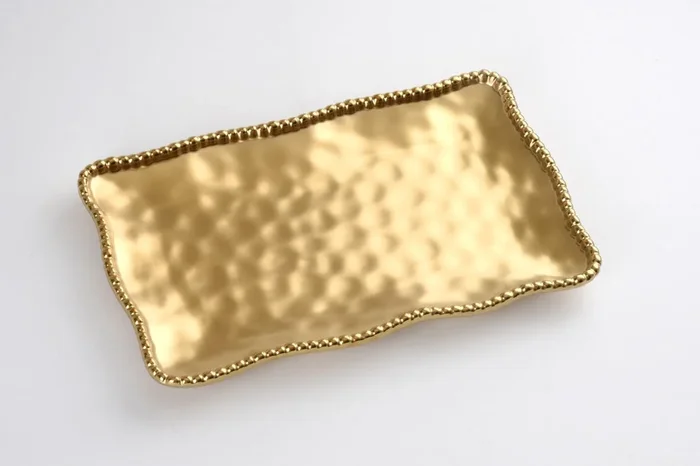 Pampa Bay Monte Carlo Medium Platter, Matte Gold