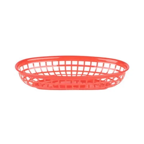 Panier alimentaire en plastique rouge 9¼ x 6″