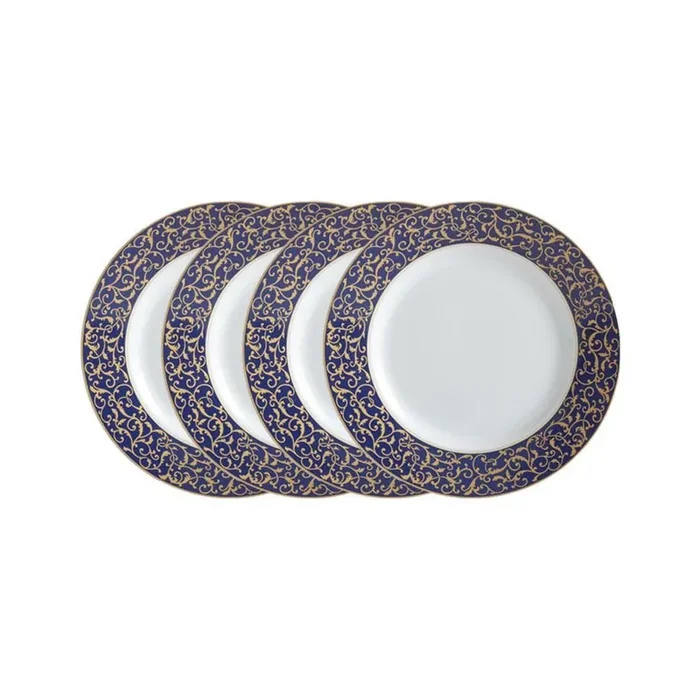 Parchment Cobalt Set of 4 Salad Plates