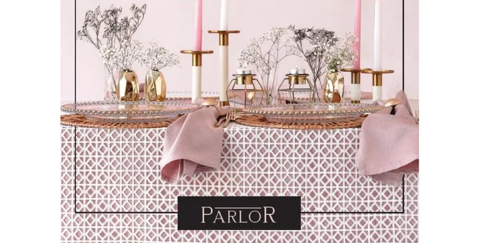 Parlor Diamond Lattice Lace Tablecloth