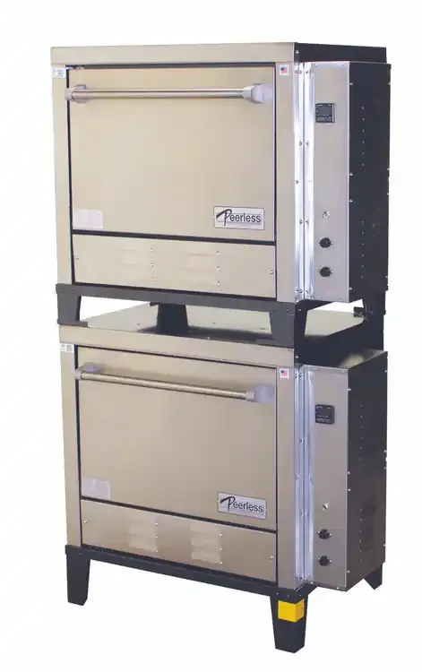 Peerless CE231PESC – Two Solid Door Six Shelf Stainless Steel Counter Model Electric Pizza Ovens