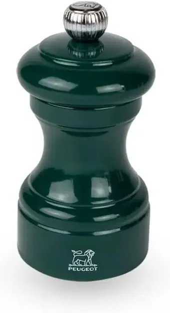 Peugeot Bistro Forest Green Lacquer Pepper Mill – 10cm/4″