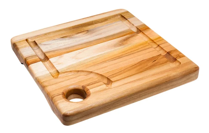Planche à découper en bois Teck 8×8 po