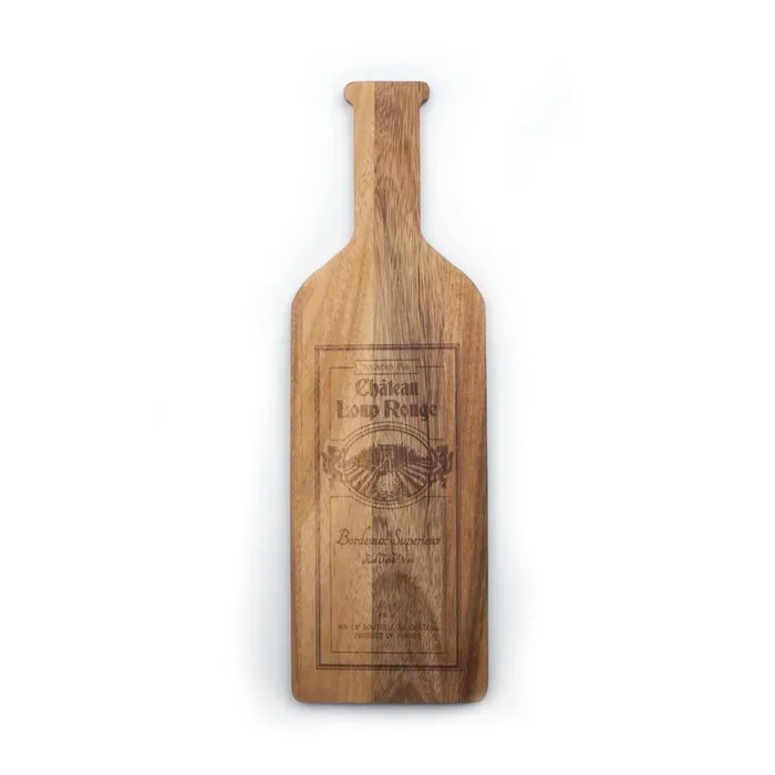 Planche de service en forme de bouteille en bois d’acacia – Fox Run