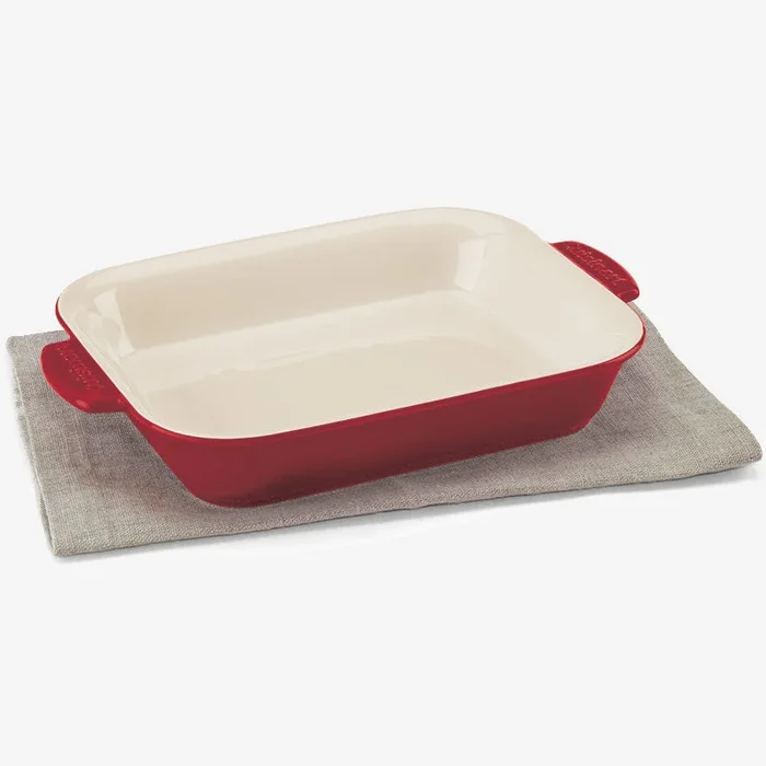 Plat à cuisson rectangulaire rouge 27cm – Cuisinart