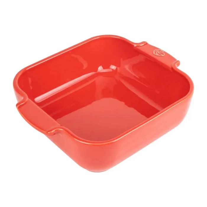 Plat en céramique carré Appolia Rouge 21cm – Peugeot