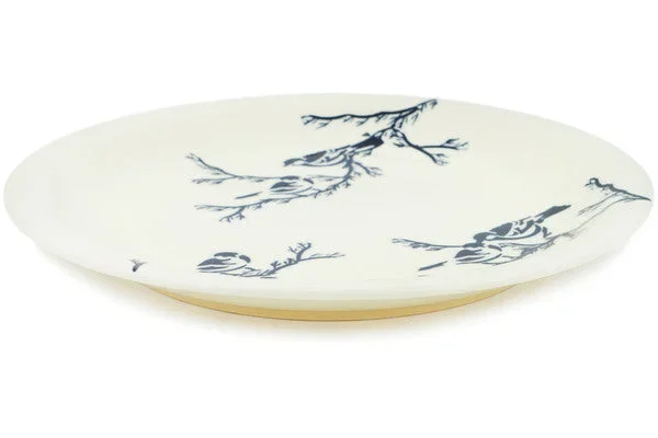 Polish Pottery 11″ Plate Birds At Night