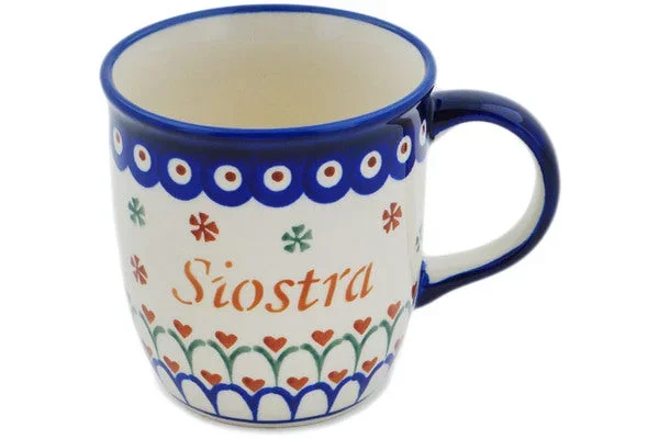 Polish Pottery 12 oz Mug Siostra