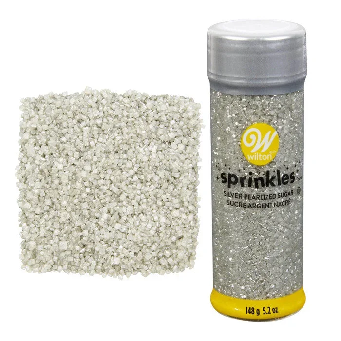 Pot de brillants en sucre argent 148gr