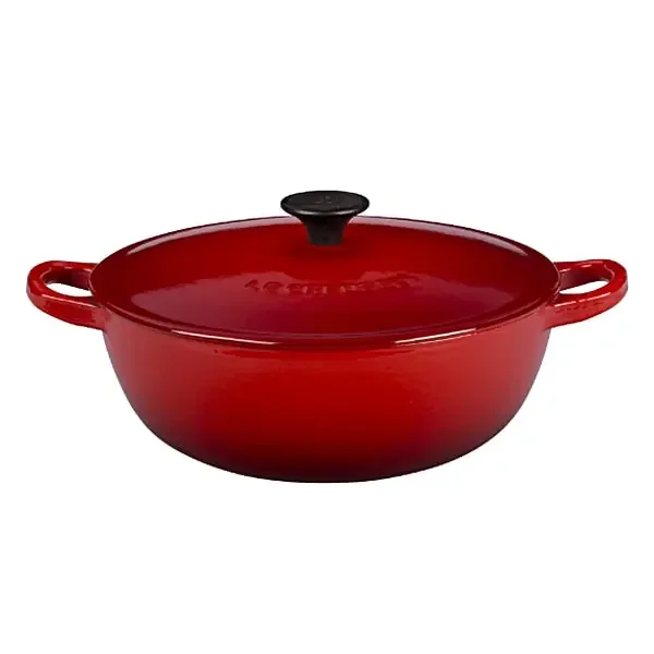 POT,SOUP,3-1/2 QUART,CERISE RED