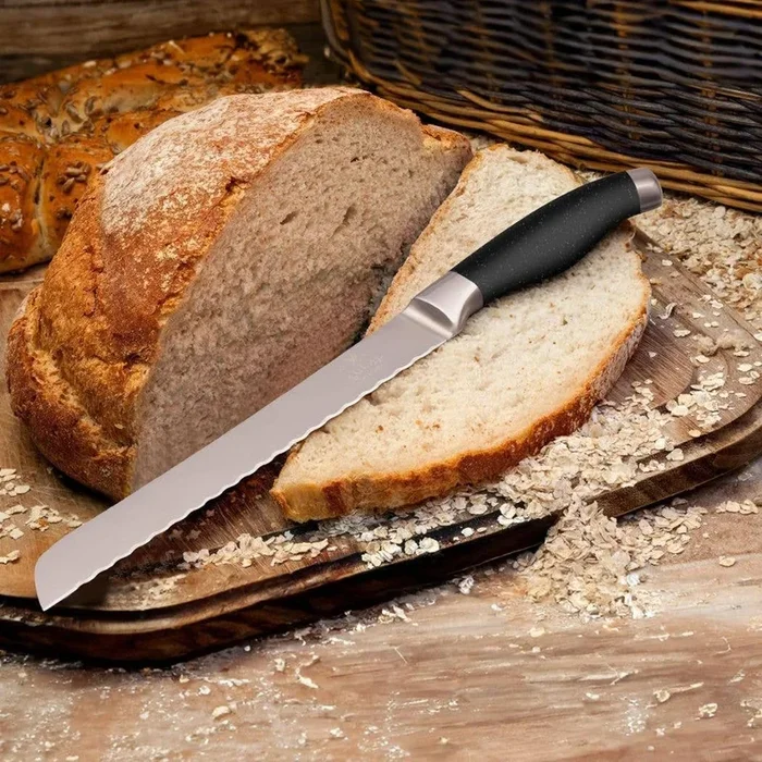 Premium Stainless Steel Serrated Bread Knife