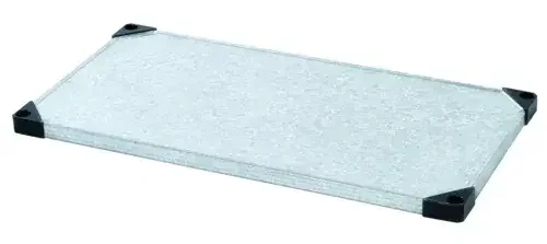 Quantum Food Service 2436SG NSF 600 – 800 lb. Capacity 18 Gauge Galvanized Steel Solid Shelf – 36.00″W x 24.00″D