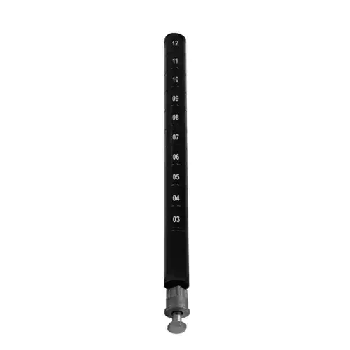 Quantum Food Service P74BK Post with Leveling Legs
