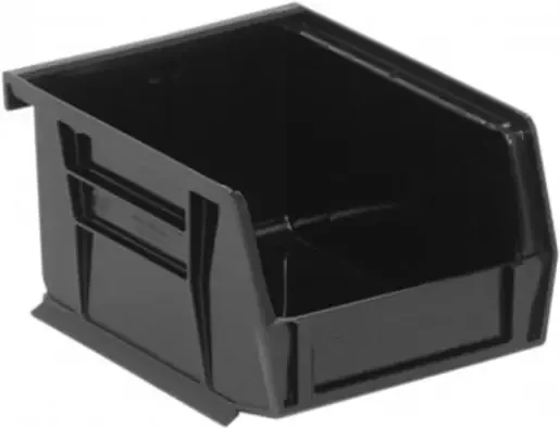 Quantum Food Service QUS210BKCS Ultra Stack & Hang Bin Black 5-3/8in x 4-1/8in x 3in Case Of 24