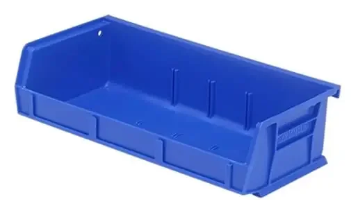 Quantum Food Service QUS232BLCS Ultra Stack & Hang Bin Blue 5-3/8in x 11in x 3in Case Of 8