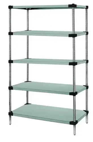Quantum Food Service WRS5-63-2124SS Shelving Unit, Solid Flat