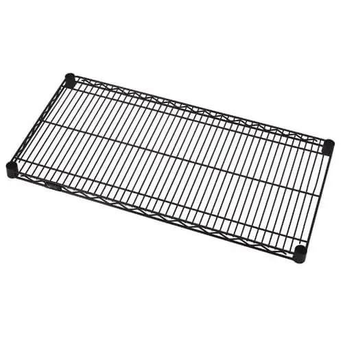 Quantum Storage Systems 2436BK Black 36″ x 24″ Wire Shelf